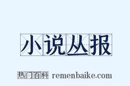小说丛报是什么意思的图片